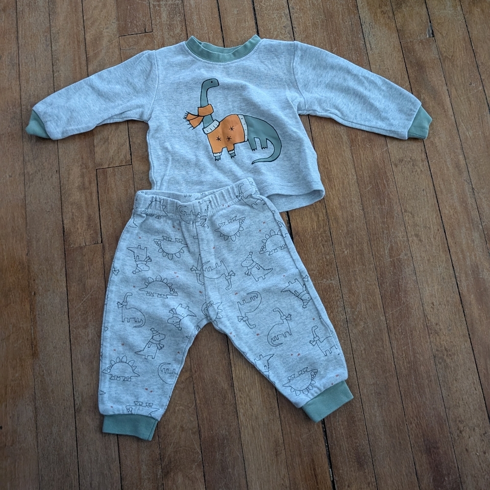 Cozy dino shirt and pants
